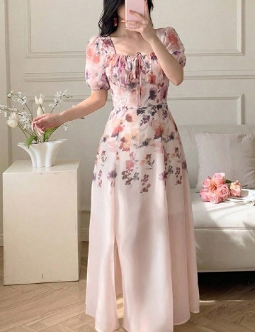 Rochie lunga SHEIN, floral print