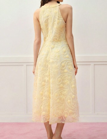 Rochie medie MOTF, galben