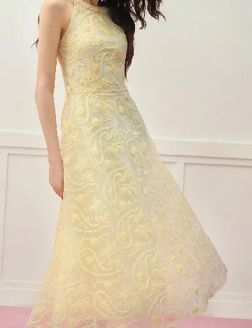 Rochie medie MOTF, galben