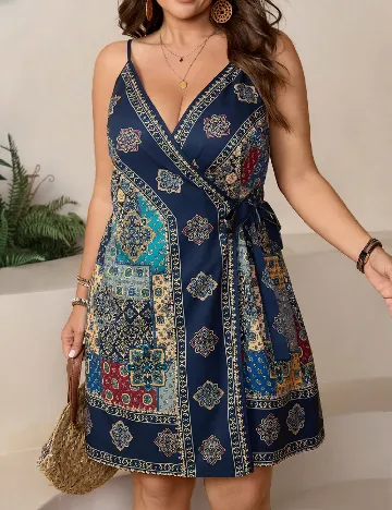 Rochie scurta SHEIN CURVE, mix culori