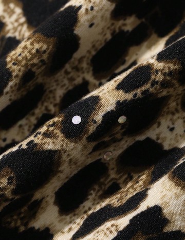 Tricou Dazy, animal print