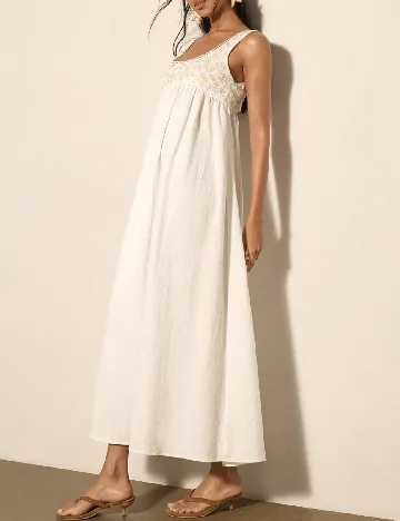 Rochie lunga Ontre, alb