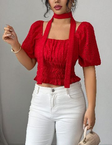 Top SHEIN, rosu