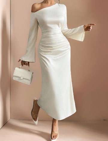 Rochie lunga SHEIN, ecru