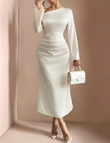 Rochie lunga SHEIN, ecru