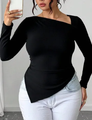 Bluza SHEIN CURVE, negru