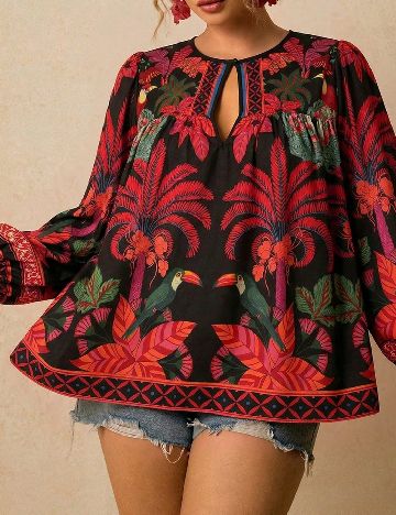 Bluza SHEIN CURVE, mix culori