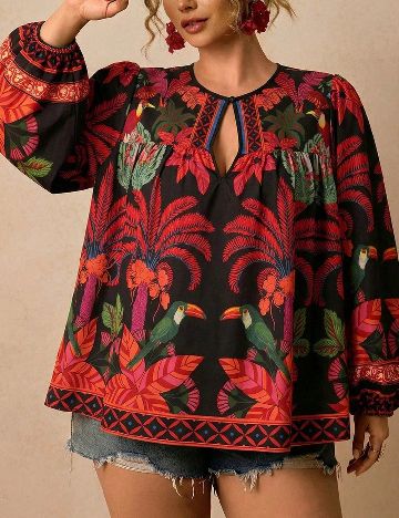 Bluza SHEIN CURVE, mix culori