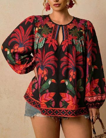 Bluza SHEIN CURVE, mix culori