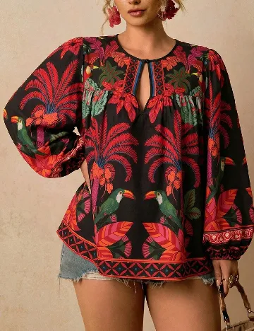 Bluza SHEIN CURVE, mix culori