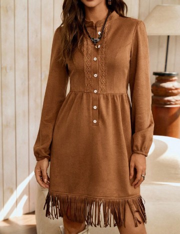 Rochie scurta SHEIN, maro