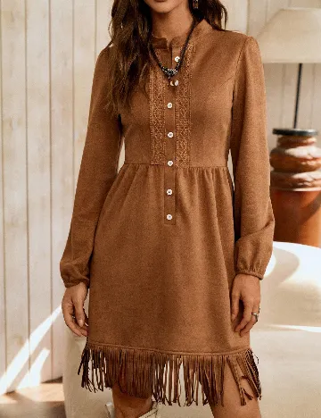 Rochie scurta SHEIN, maro