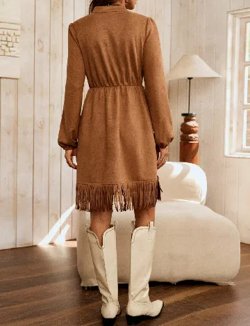 Rochie scurta SHEIN, maro