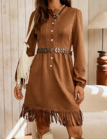 Rochie scurta SHEIN, maro