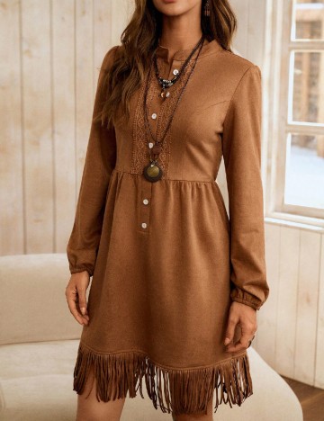 Rochie scurta SHEIN, maro