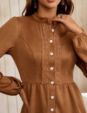Rochie scurta SHEIN, maro