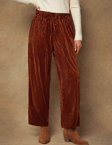 Pantaloni SHEIN CURVE, maro