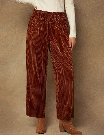 Pantaloni SHEIN CURVE, maro