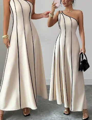Rochie lunga SHEIN, crem