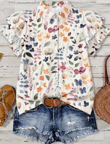 Camasa SHEIN CURVE, mix culori
