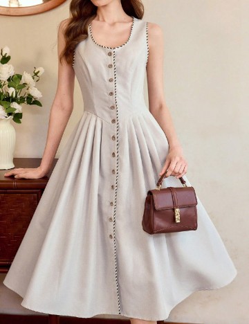 Rochie medie SHEIN, gri