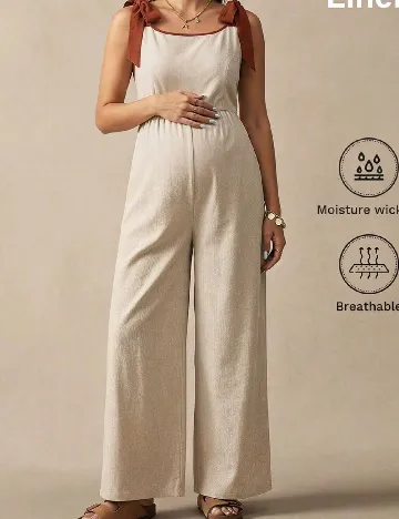 Salopeta SHEIN Maternity, bej