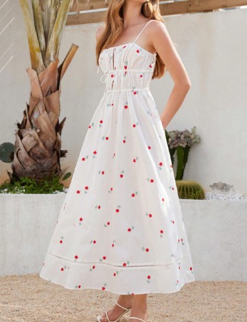 Rochie medie SHEIN, alb