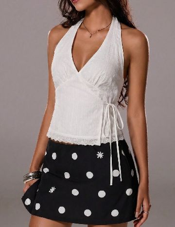 Top SHEIN, alb