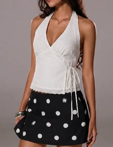 Top SHEIN, alb