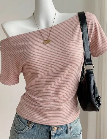 Bluza SHEIN, roz pudra inchis