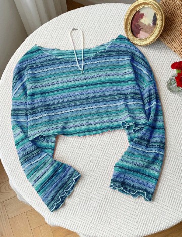 Top SHEIN CURVE, albastru