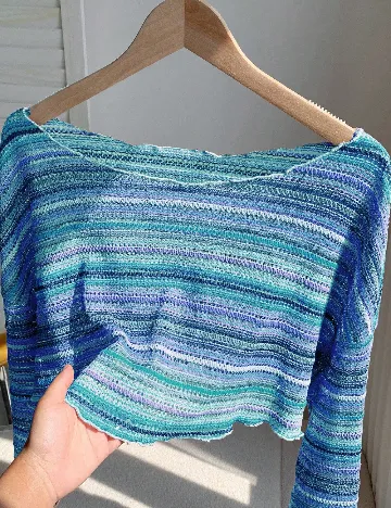 Top SHEIN CURVE, albastru
