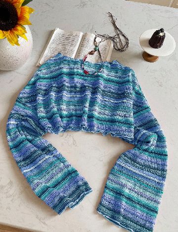 Top SHEIN CURVE, albastru