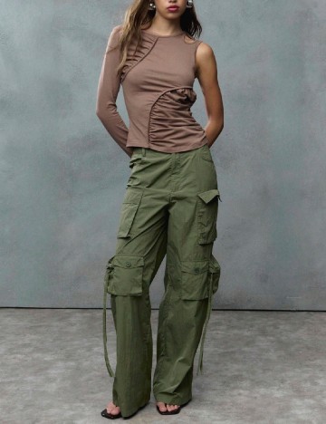 Pantaloni SHEIN, verde