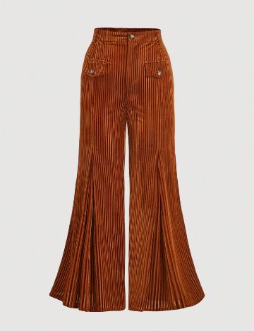 Pantaloni SHEIN CURVE, maro