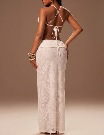 Rochie lunga SHEIN, alb