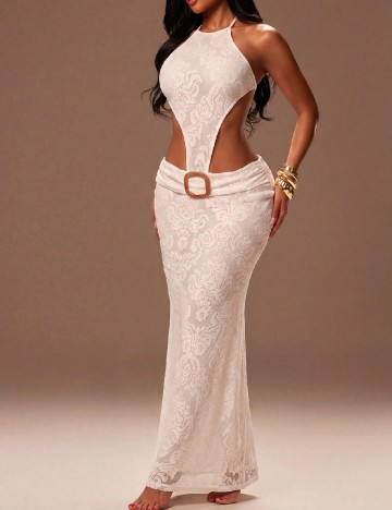 Rochie lunga SHEIN, alb