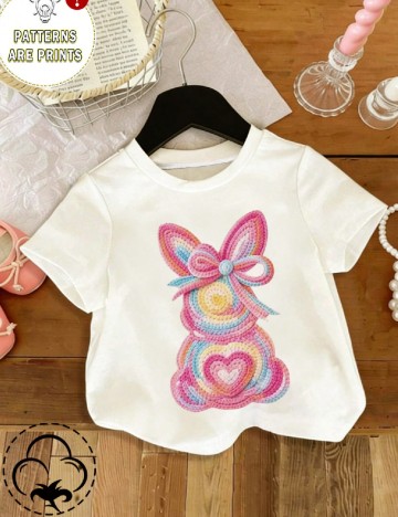 Tricou Shein Kids, alb