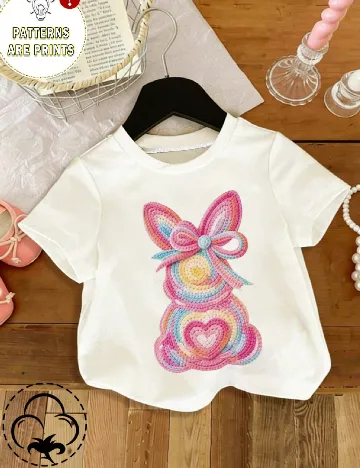 Tricou Shein Kids, alb