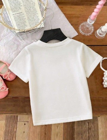 Tricou Shein Kids, alb