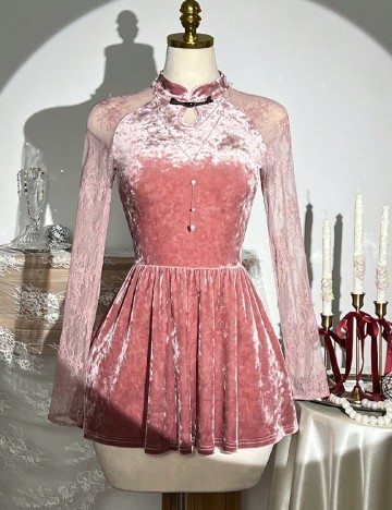 Rochie scurta SHEIN, roz