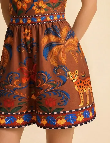 Rochie scurta Cajuni, maro
