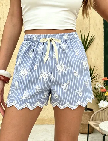 Pantaloni scurti SHEIN, albastru