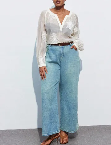 Bluza SHEIN CURVE, ecru