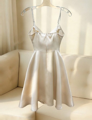 Rochie scurta SHEIN, crem