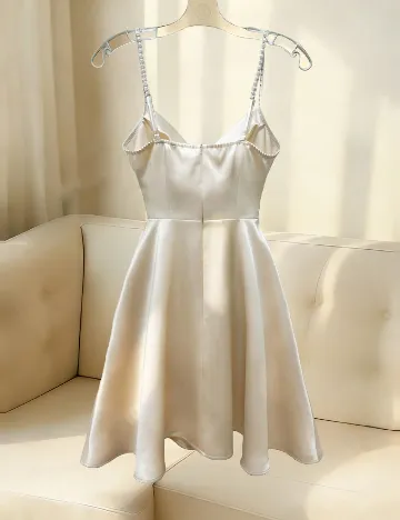 Rochie scurta SHEIN, crem