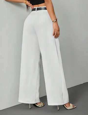 Pantaloni SHEIN, alb