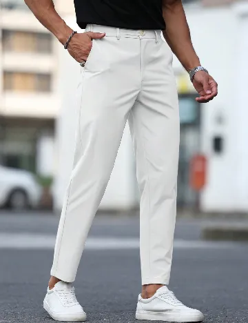 Pantaloni SHEIN, alb