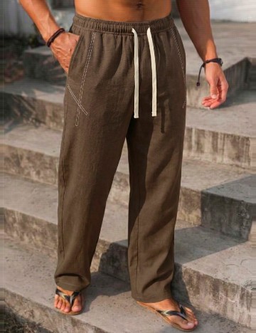 Pantaloni SHEIN, maro