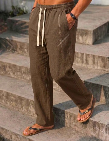 Pantaloni SHEIN, maro